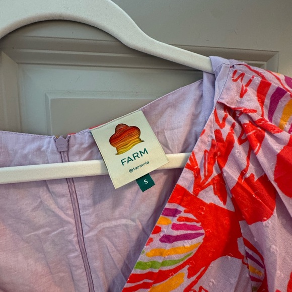 Farm Rio Lilac Bird Dress - Picture 7 of 8